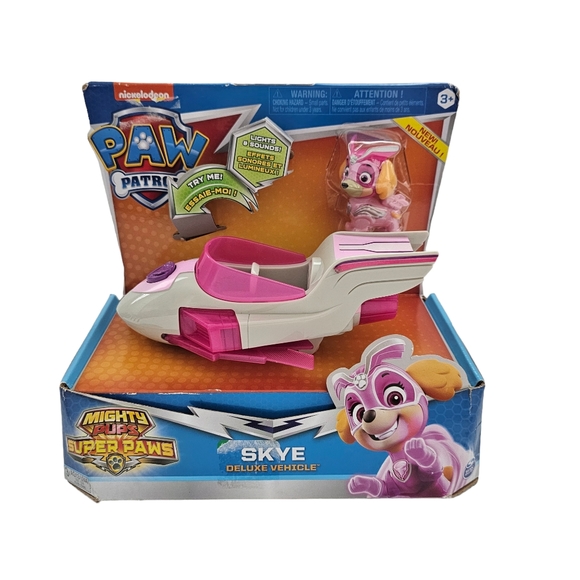 Skye Paw Patrol Mighty Pups Deluxe Vehicle new in box. Lights up, but needs new - Picture 1 of 1